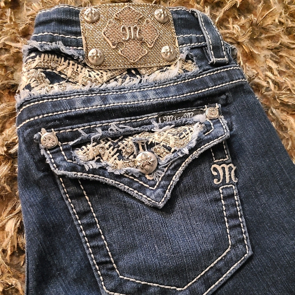 NWOT Miss Me extra long boot cut jeans